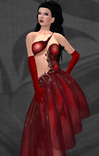 Lina in Sparkling Red