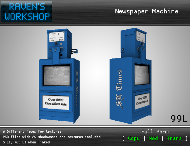 [RW] Newspaper Machine