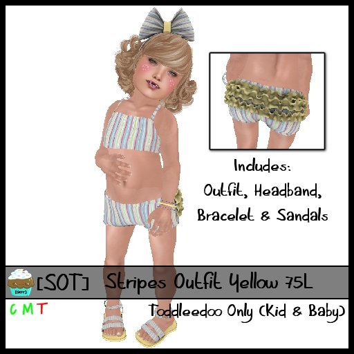 [SOT] Stripes Outfit Yellow