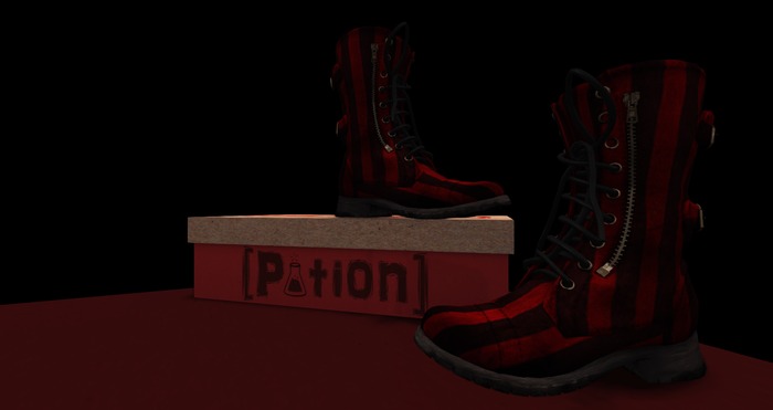 [potion] Womens Circus Combat Boot shoebox
