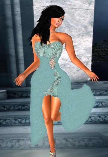 Strapless Couture Turquoise