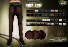 [Pants Fitted Ship] - Wine dark