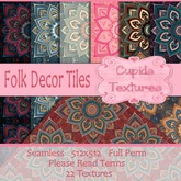 *Cupids Textures * 22 FOLK DECOR TILES
