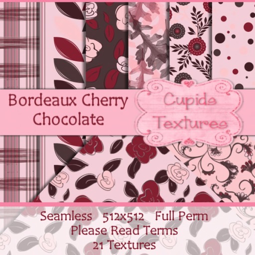 *Cupids Textures * 21 Bordeaux Cherry Chocolate