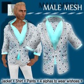 19H Blazer Set Mandala Print <box>