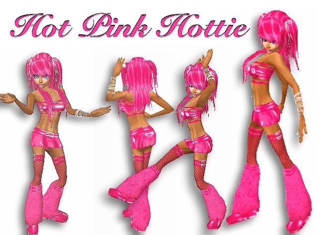 Hot Pink Hottie Dancer Decoration
