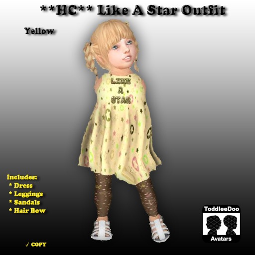 **HC** Kaylee Outfit - Yellow Flowers