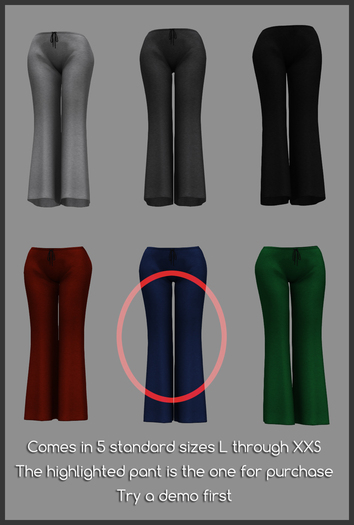 THINGS - Loose Pants - Blue