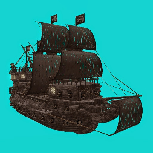 The Blake Pearl Pirate Ship (HP 50 - R 50) (32 prims)