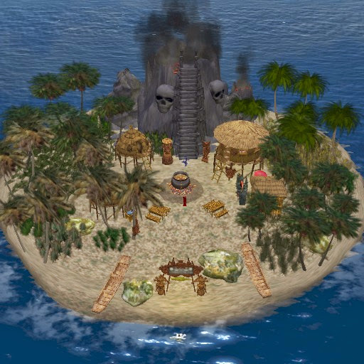 Headhunter Island (116 prims) Rezzer