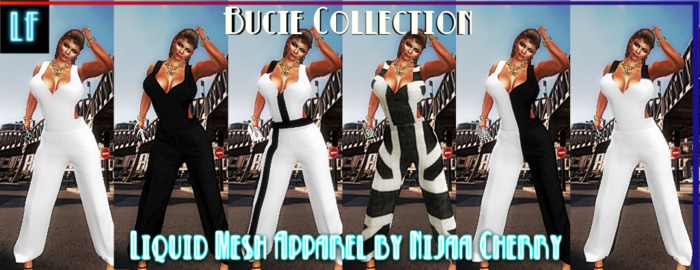 Liquid Mesh Jumpsuit Bucie Collection Fat Pack