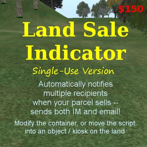 Land Sale Indicator, Single Use