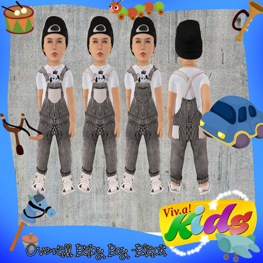 baby boy black overalls