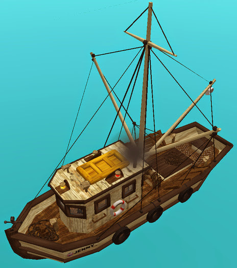 Jenny Shrimping Boat (29 prims)