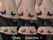 Belly-Butterflies - Tattoo 