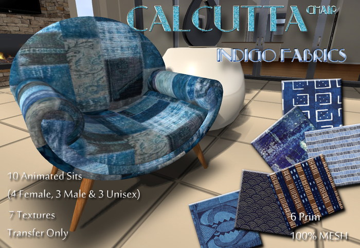 Calcutta Chair-Indigo