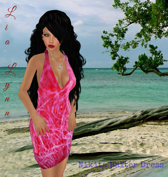 Second Life Marketplace - Lia Lynn - Nikita Halter Dress/Pink Plush