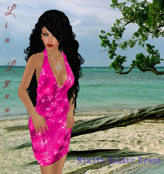 Second Life Marketplace - Lia Lynn - Nikita Halter Dress/Sparkle Pink