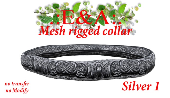 .:E&A:. Rigged mesh collar (Gold 1)