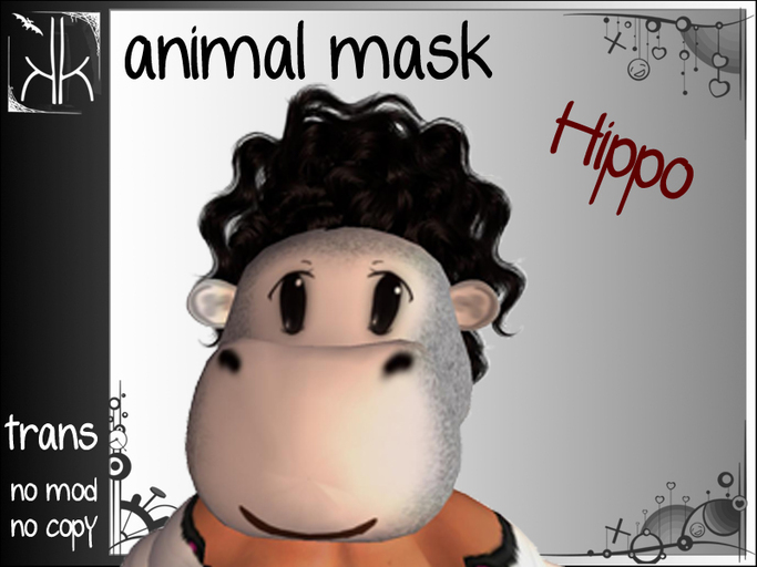 *KK* Animals-Mask Hippo - boxed