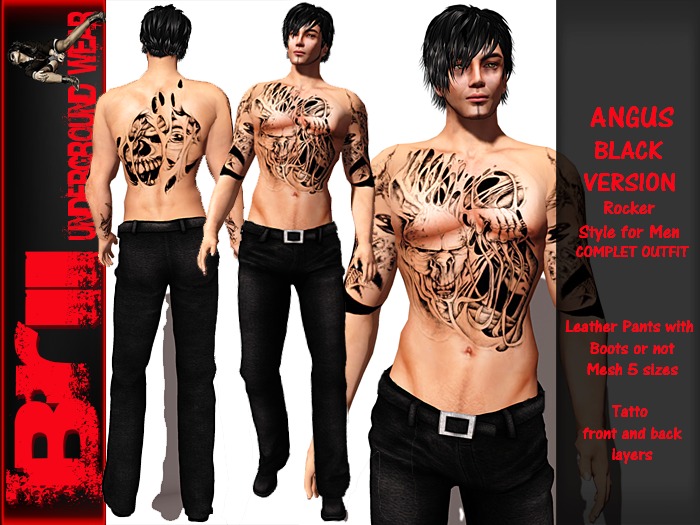 **ANGUS ROCKER STYLE OUTFIT ** Brii **
