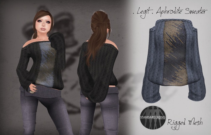 . Legit . Aphrodite Sweater - Blue
