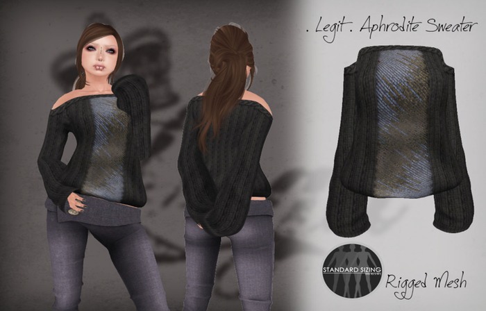 . Legit . Aphrodite Sweater - Black
