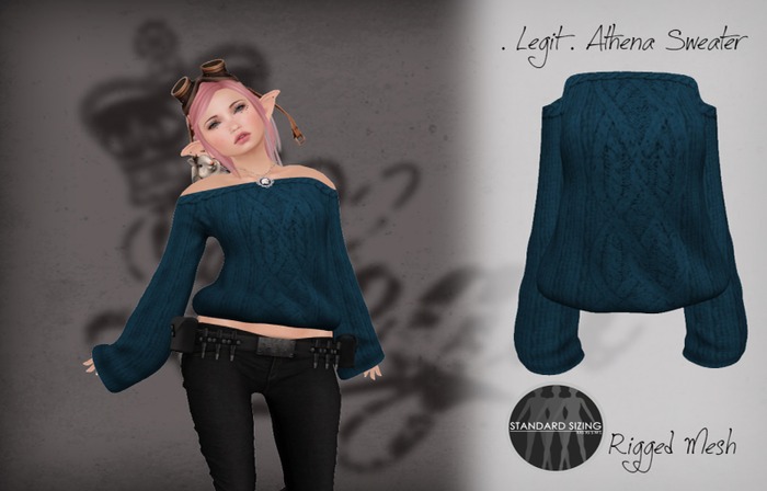 . Legit . Athena Sweater - Teal
