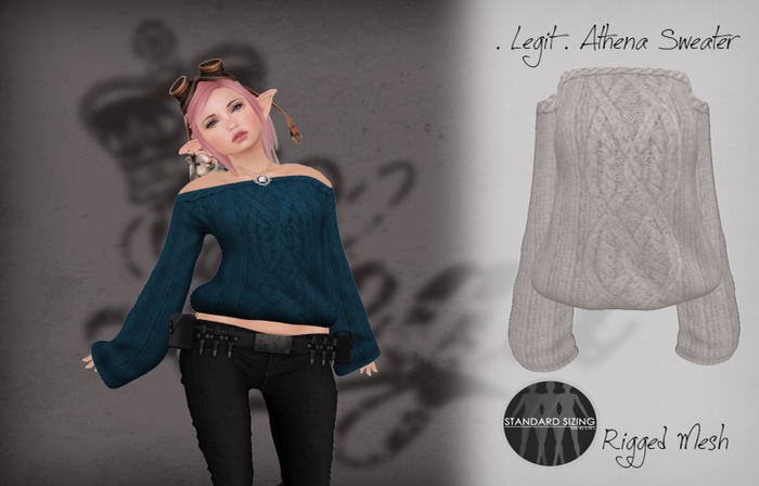 . Legit . Athena Sweater - White