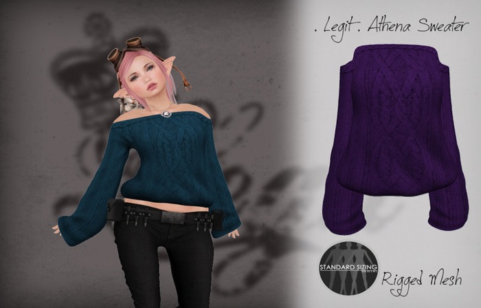 . Legit . Athena Sweater - Purple