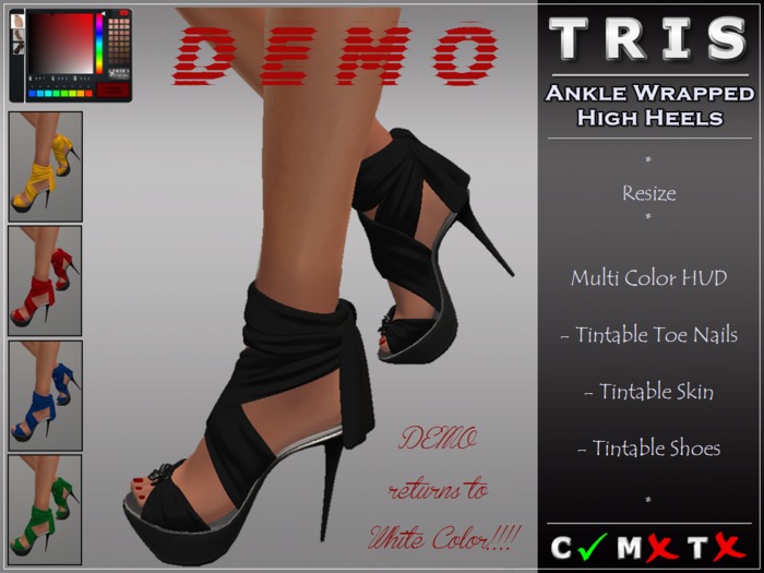{T R I S} - Ankle Wrapped High Heels - WEARABLE DEMO 