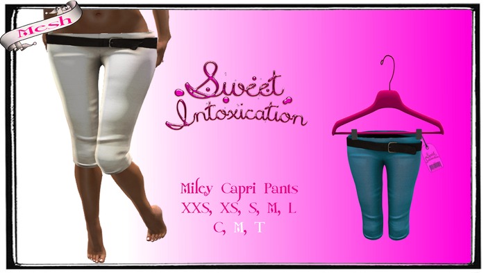 ::Sweet Intoxication:: Miley Capri Pants - Aqua