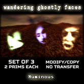 NUMINOUS - Wandering Ghostly Face - set of 3 (Box)  (M/C/NT)