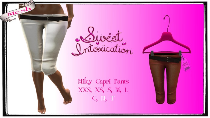::Sweet Intoxication:: Miley Capri Pants - Burgandy