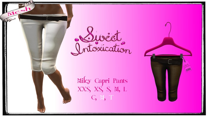 ::Sweet Intoxication:: Miley Capri Pants - Black