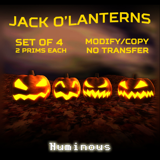 NUMINOUS - Jack o'Lanterns - set of 4 (M/C/NT)