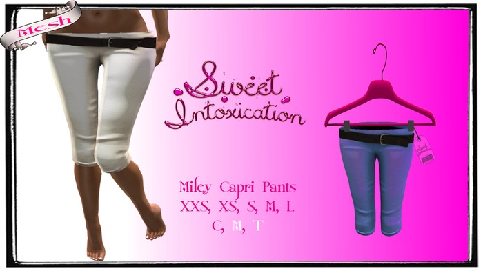 ::Sweet Intoxication:: Miley Capri Pants - Lite Blue