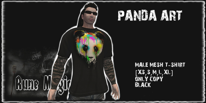 Panda Art Mesh Shirt