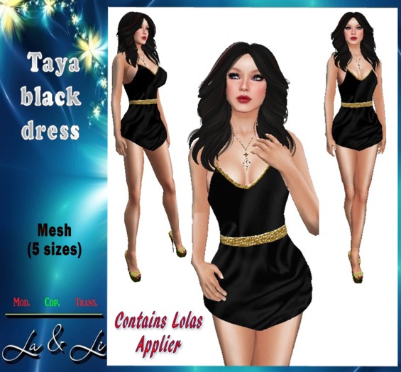 La&Li   Taya black dress