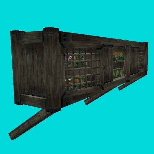 Pirate Furnature Galley Pantry Hutch (2 prim)