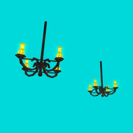Pirate Ship Furnature 2 Chandeliers (2 prims)