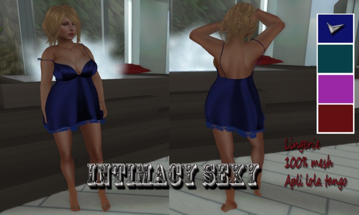 lingerie blue