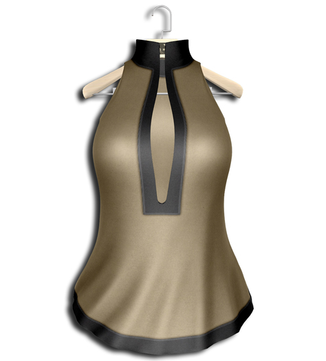 .:Vitrimi:. Collared Tank Beige