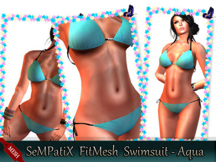 SeMPatiX  FitMesh_swimsuit - Aqua