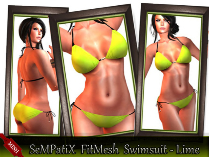 SeMPatiX  FitMesh_swimsuit -Lime