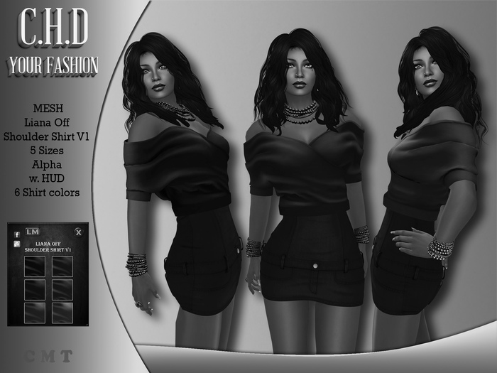 Demo [C.H.D] Liana Off Shoulder Shirt