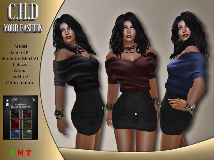 [C.H.D] Liana Off Shoulder Shirt V1