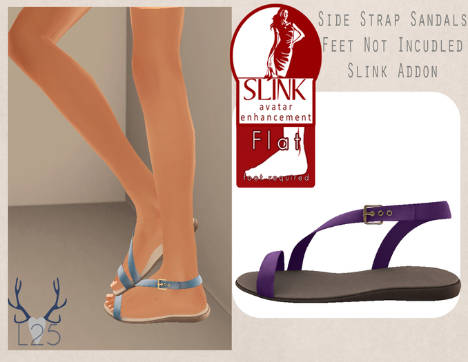 Side Strap Sandal (Violet)