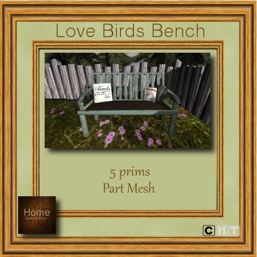 :Home: Love Birds Bench-1