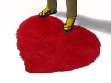 [Px] Heart Shape Bathroom Mat (red)